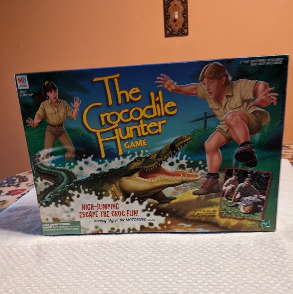 The Crocodile Hunter Motorized Board Game Vintage